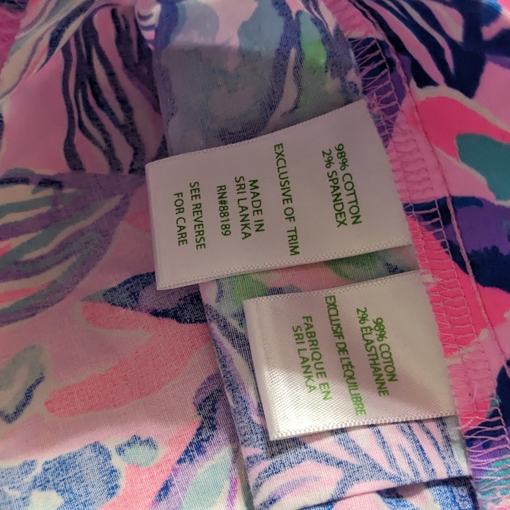 EUC! Lilly Pulitzer Ocean View Shorts Lilac Rose Just A Lil Jelly Size XS - Picture 5 of 12